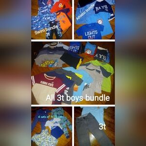 Big Boys 3t Lot Of  Bundles! Athletic, Pjs, T-shirts And Shorts Plus Swim Bundle